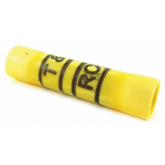 Sta-Kon SpliceCon,Crimp,Vinyl,Yellow,PK50  2RC10X