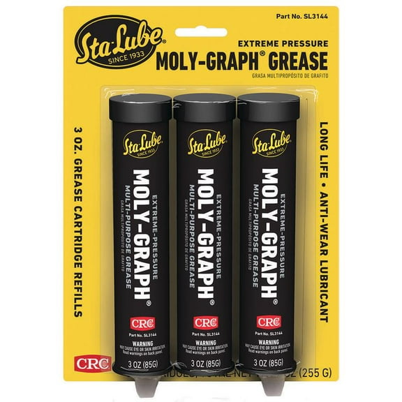 CRC SL3144 Sta Lube Extreme Pressure Moly Graph Multi-Purpose Grease 3 oz.