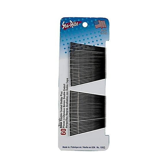 Sta-Rite Bobby Pins, Black (2 Pack)