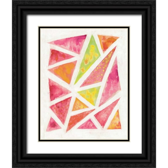 Sta Teresa, Ashley 12x14 Black Ornate Wood Framed with Double Matting Museum Art Print Titled - Happy Sunshine