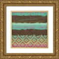 thumbnail image 1 of Sta Teresa, Ashley 15x15 Gold Ornate Wood Framed with Double Matting Museum Art Print Titled - Miami Sunset II, 1 of 4