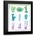 thumbnail image 1 of Sta Teresa, Ashley 19x24 Black Modern Framed Museum Art Print Titled - Ombre Cactus, 1 of 5
