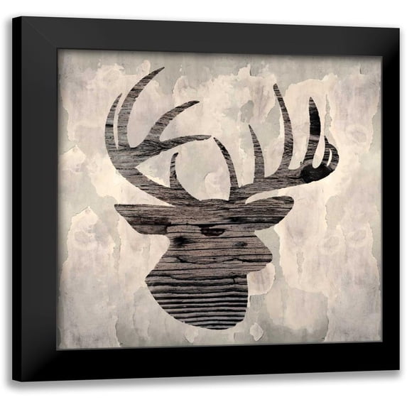 Sta Teresa, Ashley 20x20 Black Modern Framed Museum Art Print Titled - Be a Deer II
