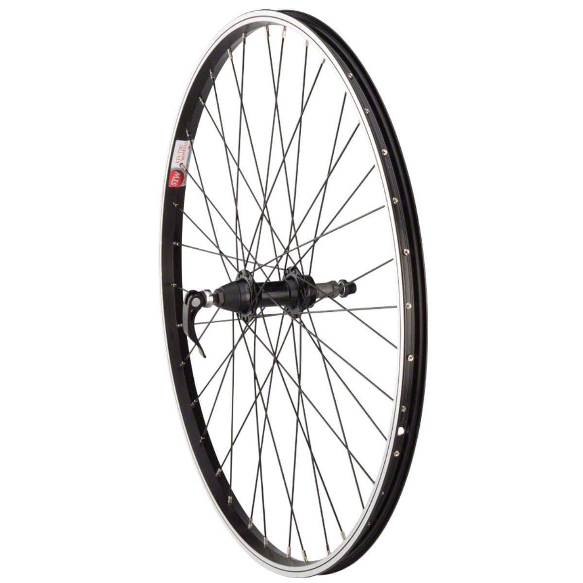 Sta-Tru Rear Wheel 26" x 1.5" Quick-Release Axle, 36 Spokes, 5-8 Speed Freewheel, Black