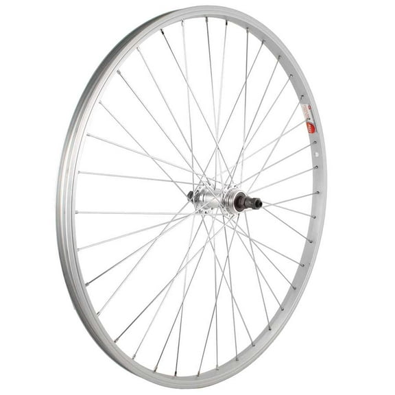 Sta-Tru WH8704 26 x 1.5 in. ST1 & KT Alloy Quick-Release 6-8 Speed Freewheel Rear Wheel, Silver