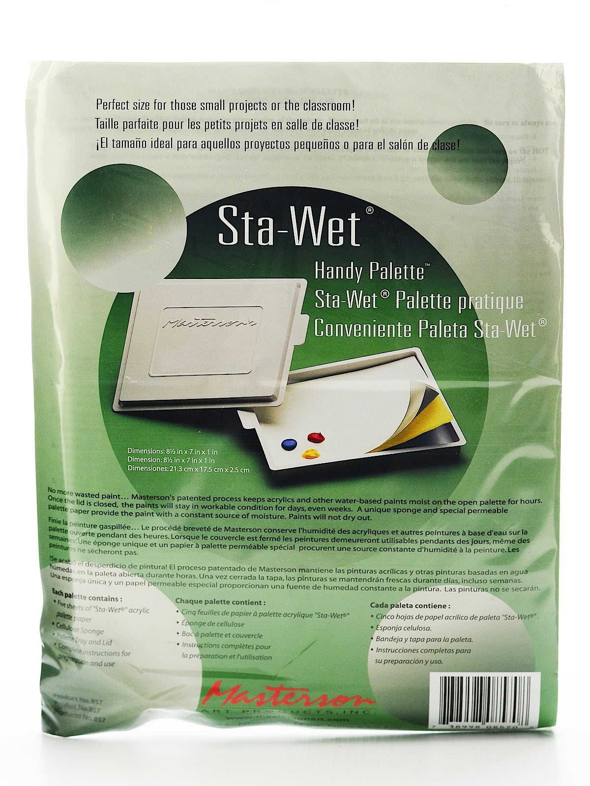 Sta-Wet Handy Palette each, no. 857 sta-wet handy palette (pack of 2)