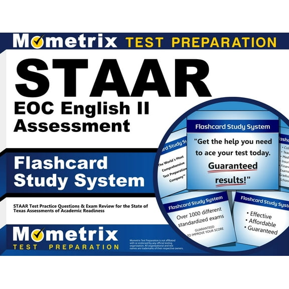 Staar Eoc English II Assessment Flashcard Study System : Staar Test Practice Questions & Exam Review for the State of Texas Assessments of Academic Readiness (Cards)