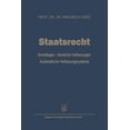 thumbnail image 1 of Staatsrecht: Grundlagen -- Deutsche Verfassungen AuslÃ¤ndische Verfassungssysteme, (Paperback), 1 of 1