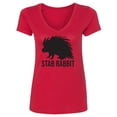 thumbnail image 1 of Stab Rabbit Womens V-Neck T-Shirt, 1 of 2