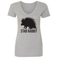 thumbnail image 1 of Stab Rabbit Womens V-Neck T-Shirt, 1 of 3