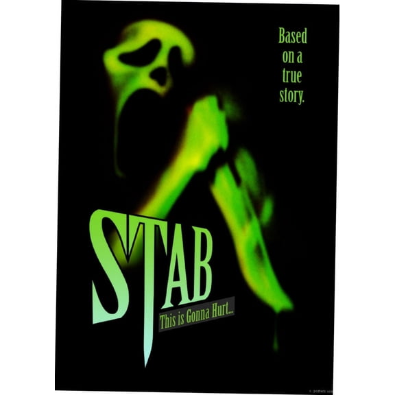 Stab (Scream) Movie Poster Metal Sign 8Inx 12In Metal Print 8x12 Square Adults Best Posters