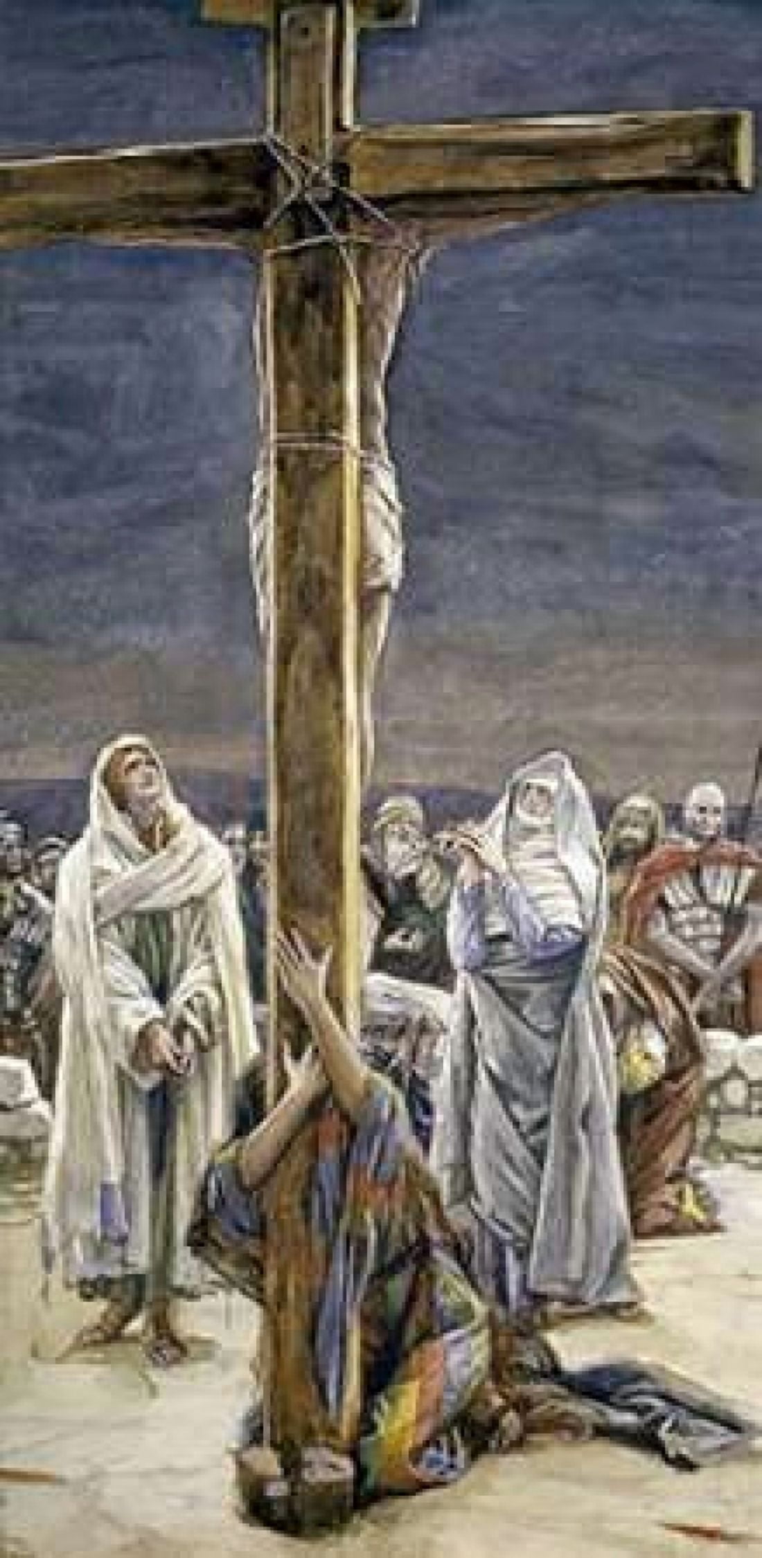 Stabat Mater - Women Behold Thy Son Canvas Art - James Jacques Tissot (24 x 48)