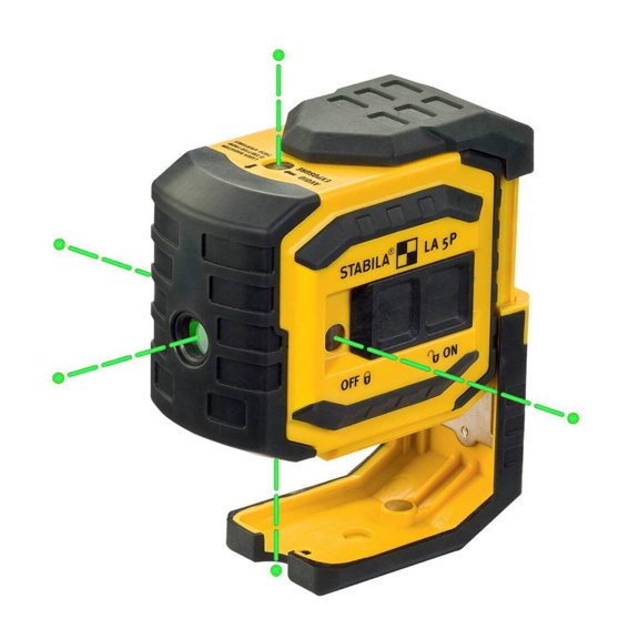 Stabila 03165 5-Point/Dot 60-Foot Range Self-Leveling Grean Beam Laser Level