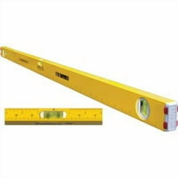 Stabila 2893352 24 in. & 3 Vial Type 80A-2 Aluminum Measuring Stick Box Frame Level
