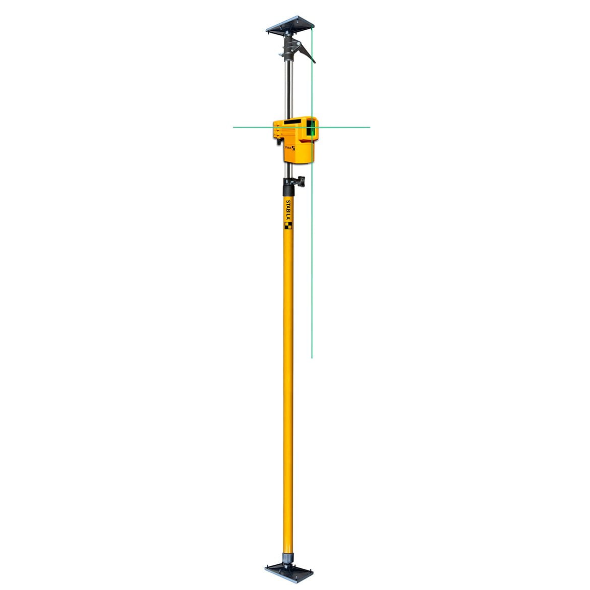 Stabila Lax 50 Green Cross-Line Laser Level Set With Pole