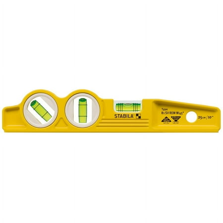 Stabila - Die Cast Magnetic Torpedo with 45-Degree Vial and V-Groove Frame