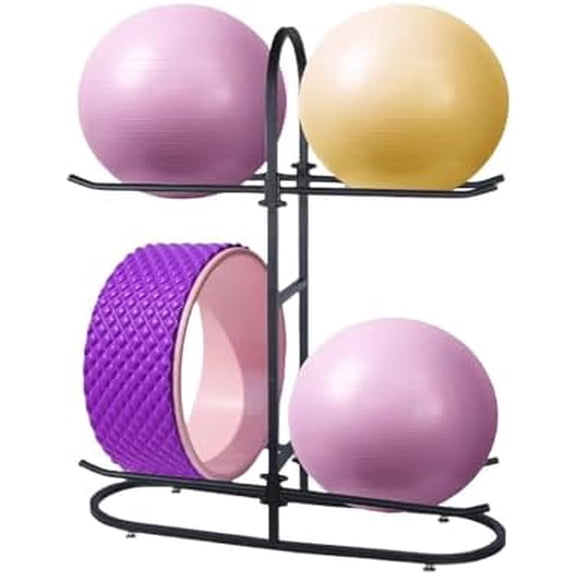 Stabilising Ball Rack,Exercise Ball Holder,Medicine Ball Rack and Yoga Ball Storage Suitable for Stability Ball,Yoga Mats Home Gym and Commercial Gym$$Sport & Recreation Other