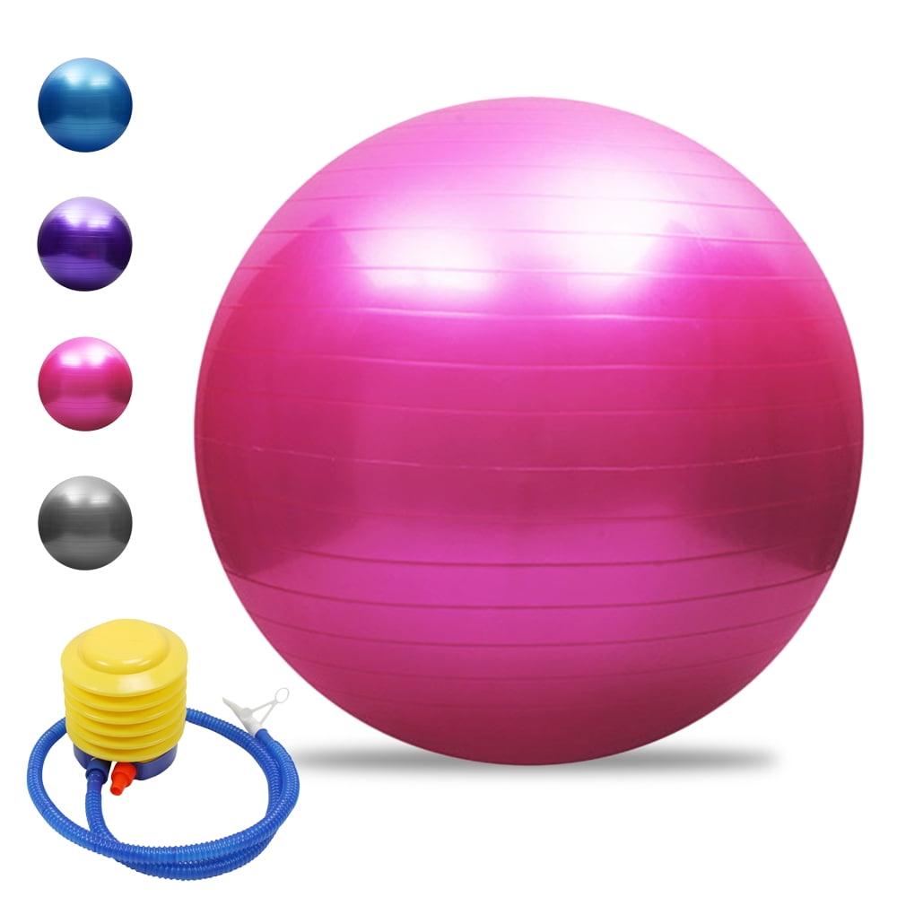 Stability 75cm Yoga Anti-burst Yoga Ball Thickened Stability Balance Ball Pilates Barre Physical Fitness Exercise Ball 45CM / 55CM / 65CM / 75CM Gift Air Pump