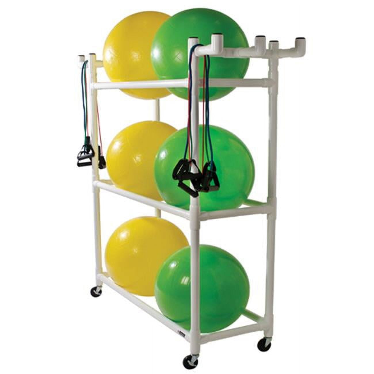 Pvc exercise ball rack hotsell