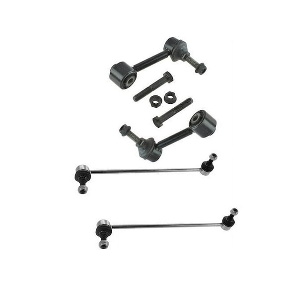 Stabilizer Bar Link Kit 4 Piece - Compatible with 2009 - 2017 Volkswagen Tiguan 2010 2011 2012 2013 2014 2015 2016