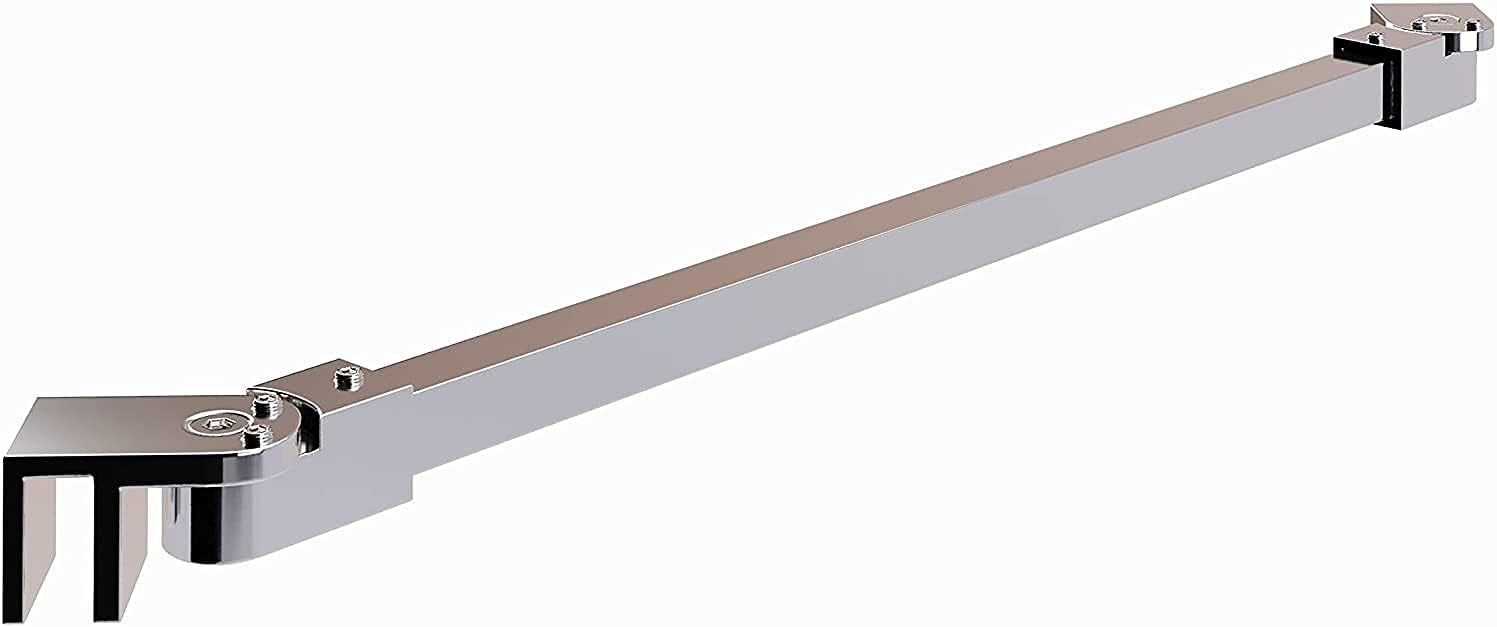 Stabilizer bar for glass shower screens, stabilizer bar for fixed