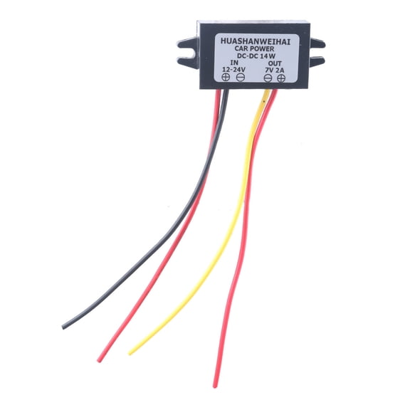 Stable 7V 2A/3A Power Adapters 12V-24V Input With Waterproof Housing For Car Electronic Devices