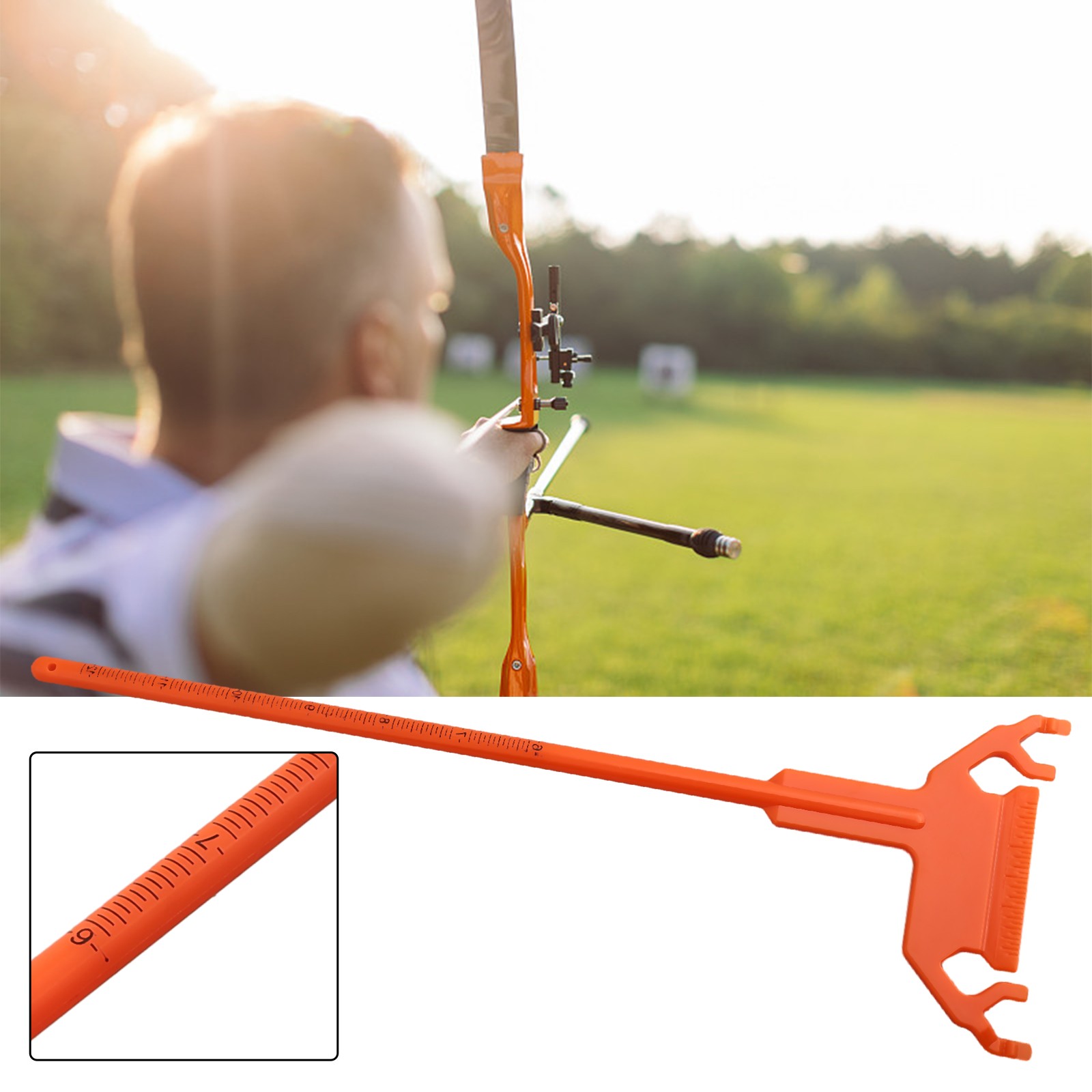Stable Archery Bow Square Tshape Plastic Ruler For Accurate ...