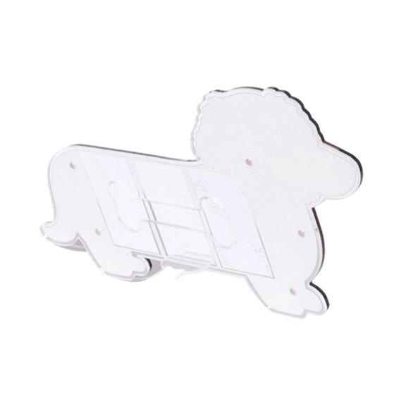 Stable Base Acrylic Photo Frame Holding Three 3Inch Instantly Photos Cartoon Dog Triple Display Giving