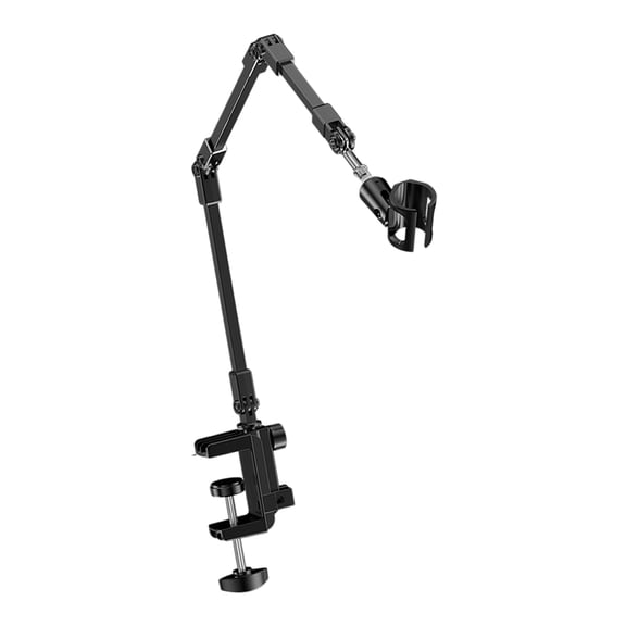 Stable Base Microphone Suspension Scissor Boom Arm Stand 360°Adjustable Design for Enhanced Recording Stability