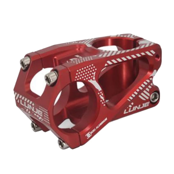 Stable Bike Stem Aluminium Alloy High-strength Hollow Bicycle Stem for Mountain Bike-Red