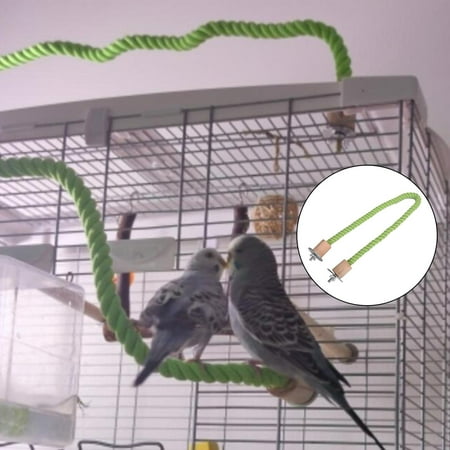 Stable Bird Rope Perch Parrot Training Branch Play Stand Exercise Perch Stand for Cockatiels Collab Bird Finch 140cm