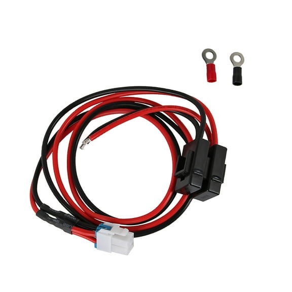 Stable Car Radio Power Cable - 12~14V, 30A Fuse, 100cm Length, Anti-Oxidation for Icom, Kenwood, and Yaesu Radios