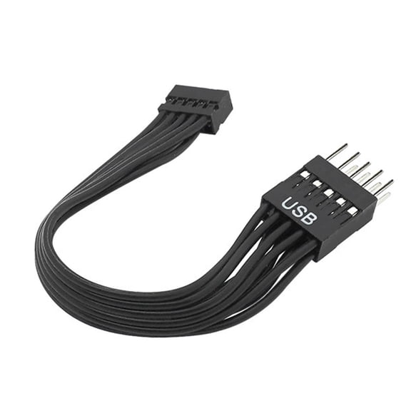 Stable Data Transfer 9Pin Male To 10Pin Female USB Extension Cable For Desktop Computer Use Signals Integrity