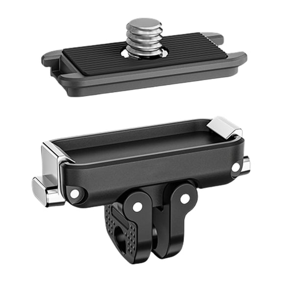 Stable Double Jaw Quick Release Adapter Plate Lightweight 160g For Sports Cameras Mounts Filming Gear