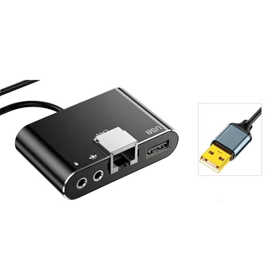 Stable Fast Speed USB Ethernet Adapters 100Mbps with Plugs and Play Function for Internet on Laptop Desktop Portable Des