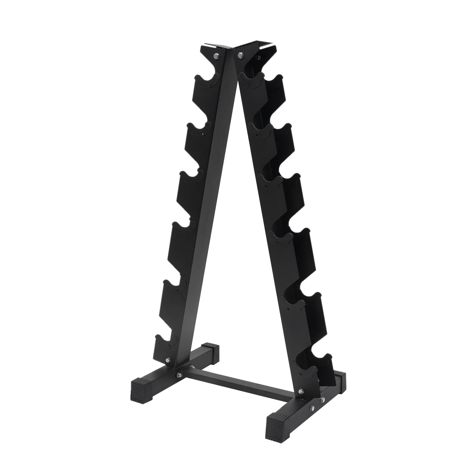 Stable Floor-Mounted Dumbbell Storage Rack, 1.2mm Thick Steel Baking Finish, Space-Saving Organizer for Gym School Hotel