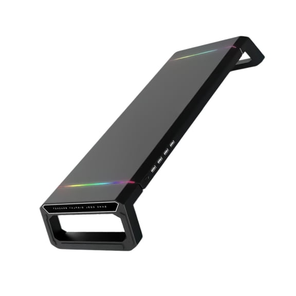 Foldable Computer Monitors Risers with USB Port Stand with Desktop Organizers and Slot Strong& Stable
