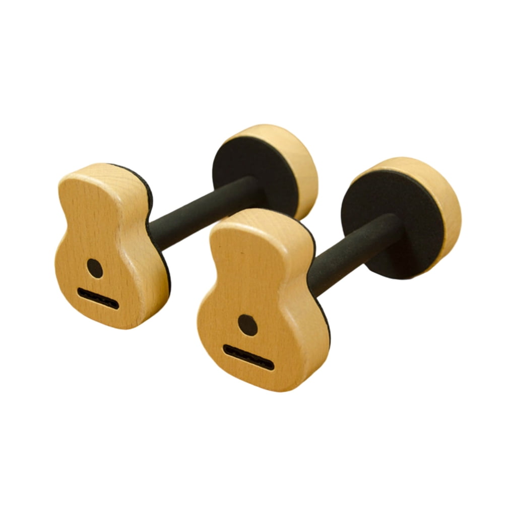 Stable Guitar Display Stand Natural Wood Metal Combo Non Marring Feet Instrument Protection