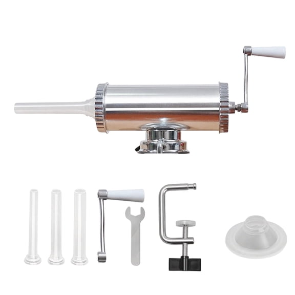 Stable Horizontal Frankfurter Maker with Ergonomic Handle Permanent Aluminum Building for Easy Meat Processing