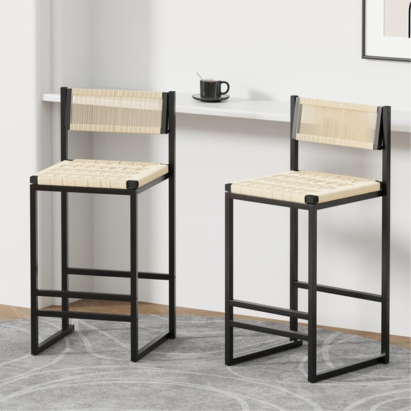 Stable Metal Frame with Footrest - Great for Cafes, Ensure Safety and Comfort