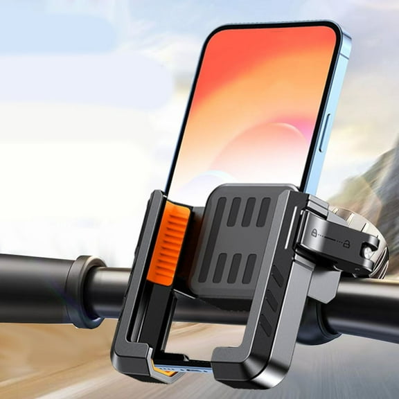 Stable Motorcycle Phone Holder: Quick One-Key Lock & All-Terrain Compatibility!