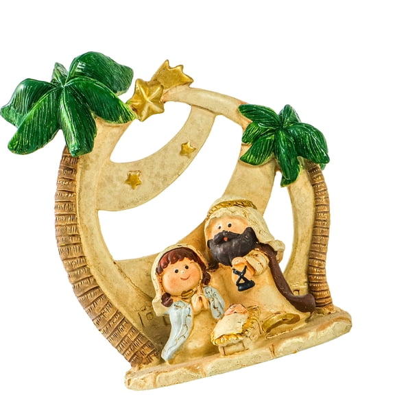 Stable Nativity Scene Statue Christmas Nativity Figurines Holy Family Collectables Decors,Table Ornament for Indoor