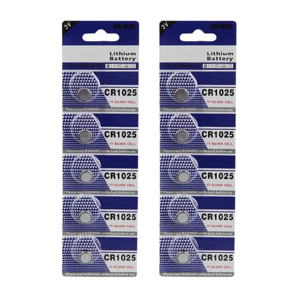 Stable Output Button Batteries CR1025 3V Lithium Battery for Remote Key Fob