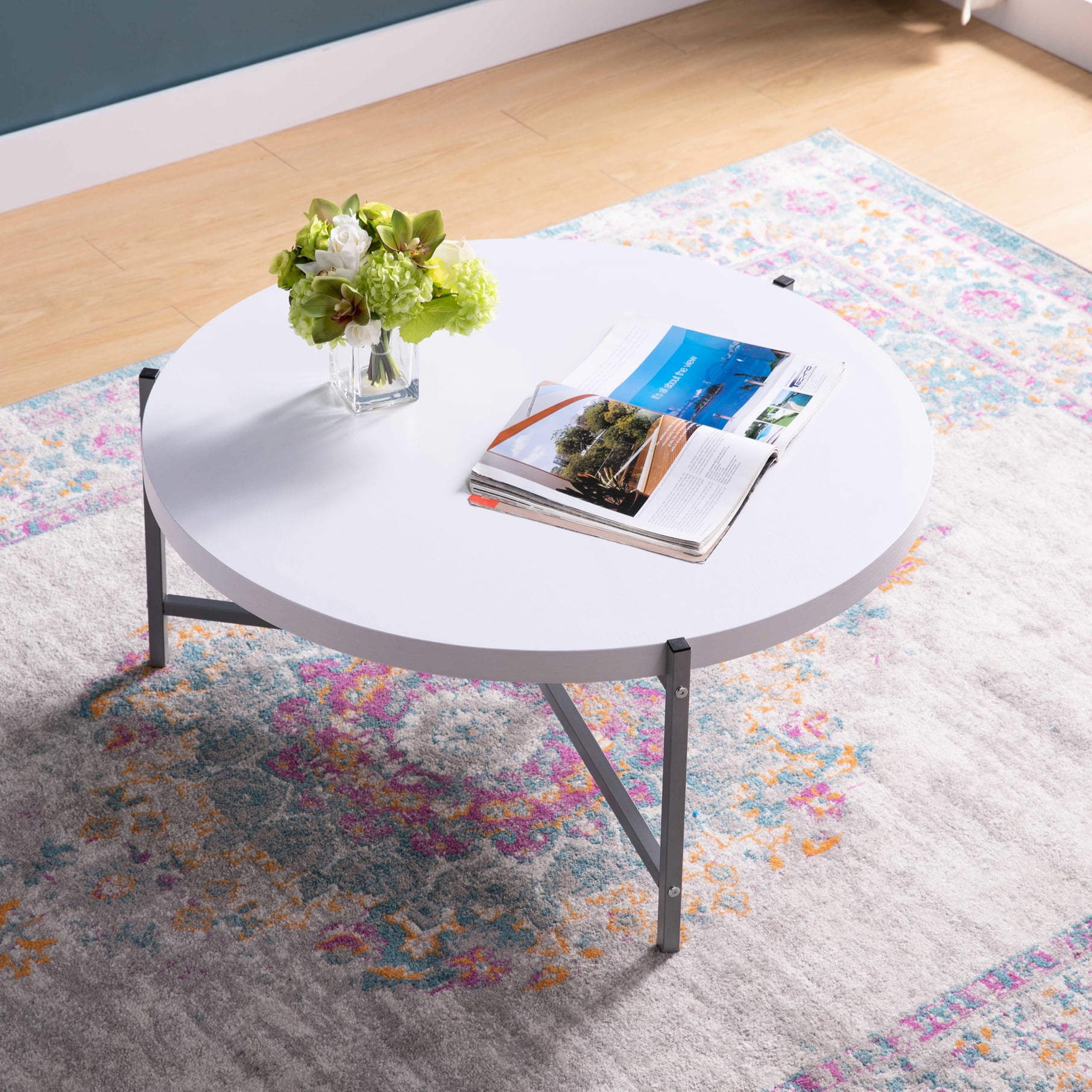 Stable Round Coffee Table+50 - lb Load - Bearing” - “Family ...