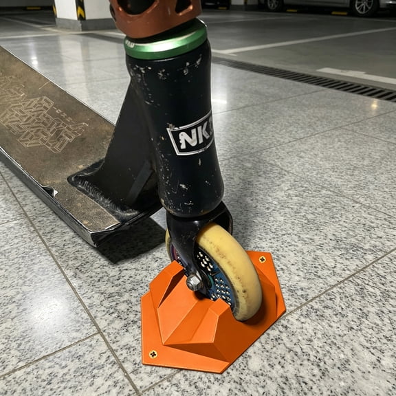Stable Scooter Chock, Secure Parking Dock, Rugged Anti-slip Bracket, Drill-ready Fixed Storage Stand For Garage Entryway Gym Balcony Indoor Parking Areas
