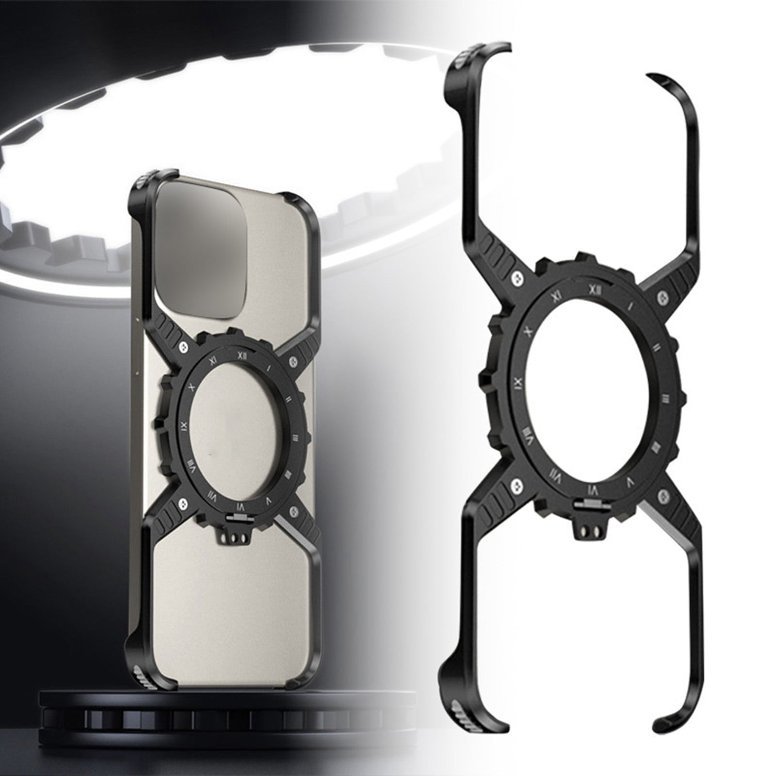 Stable and Sturdy, Bezel Less Case with 360° Rotation O Ring