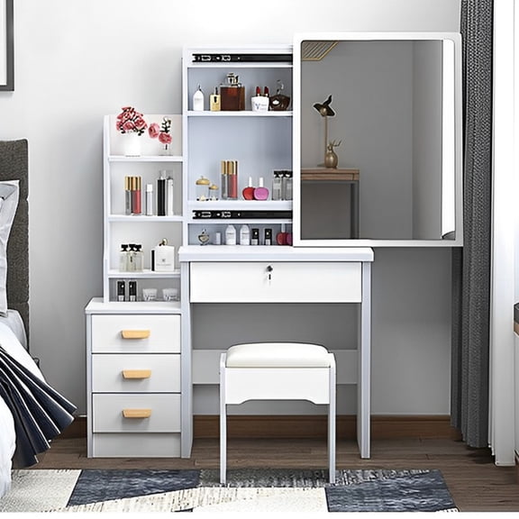 Stable and Fashion Makeup Setup - Enjoy a Realistic Makeup Experience with a Large Mirror