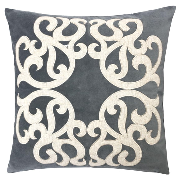 Stacey Gray Abstract Polyester 20 in. x 20 in. Throw Pillow