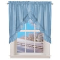 thumbnail image 1 of Stacey Ruffled Window Swag Set with Rod Pocket Top - Classic Home Decor Staple for Any Room, 1 of 2
