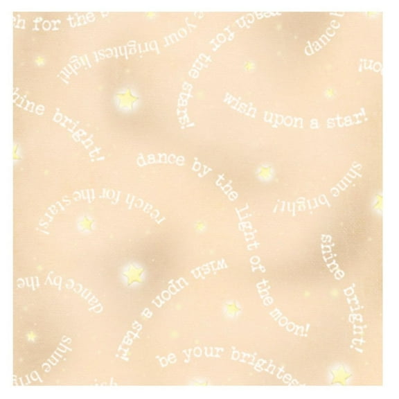 Stacey Yakula "Shine Bright" Tan Fabric Sold by the Yard